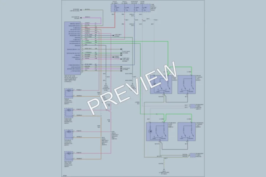 2002 Dodge Neon Power Door Locks wiring diagram preview