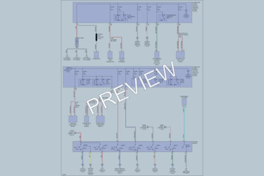 2002 Dodge R1500 Power Distribution wiring diagram preview