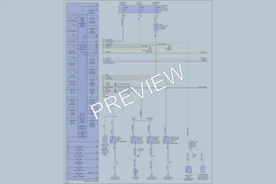 2002 Dodge R2500 Instrument Cluster wiring diagram preview