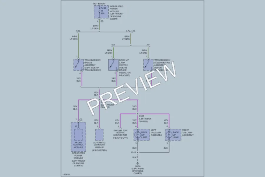 2002 Dodge R1500 Exterior Lights wiring diagram preview
