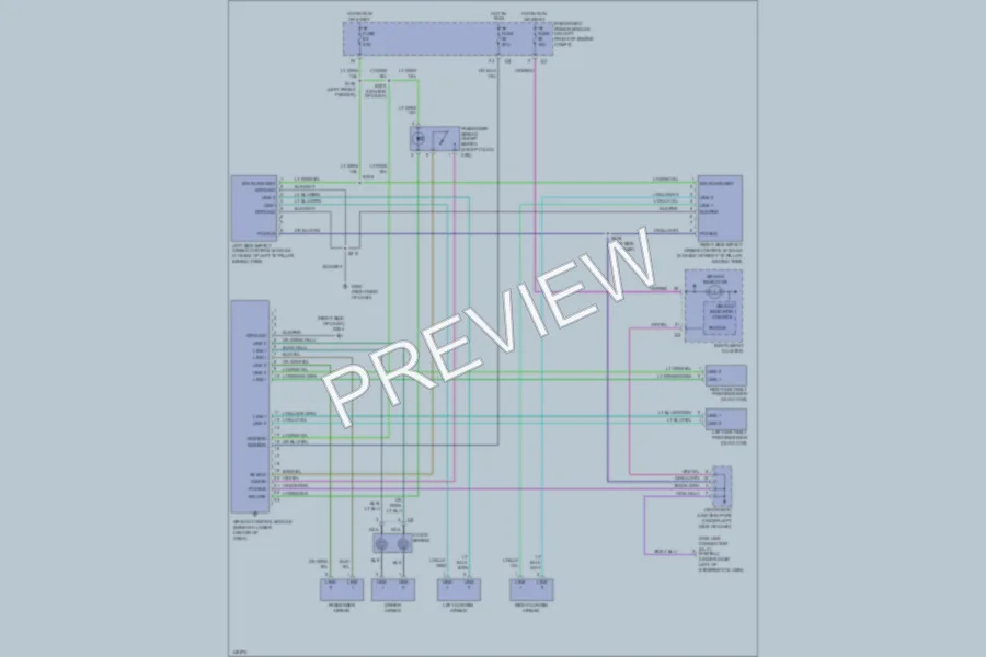 2002 Dodge R1500 Supplemental Restraints wiring diagram preview