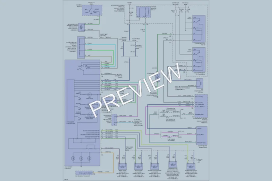 2002 Dodge R1500 Air Conditioning wiring diagram preview