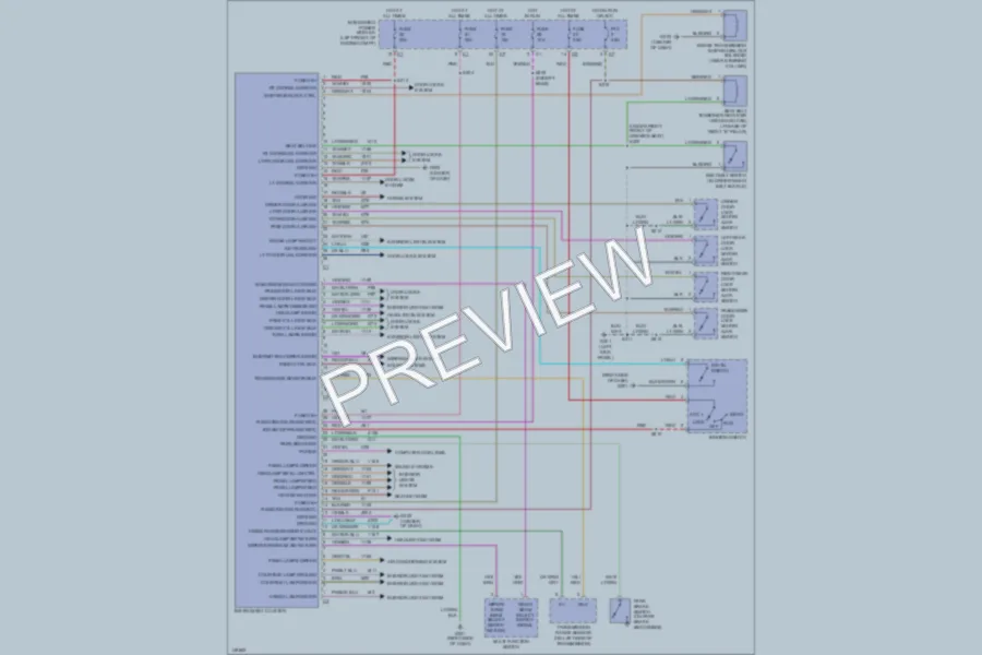 2002 Dodge R1500 Instrument Cluster wiring diagram preview