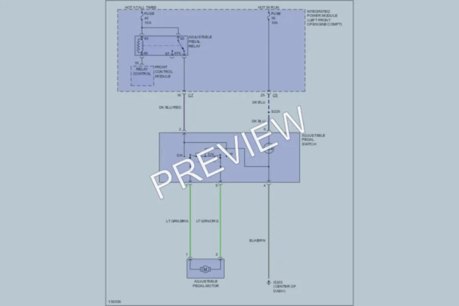 2002 Dodge R1500 Power Seats wiring diagram preview