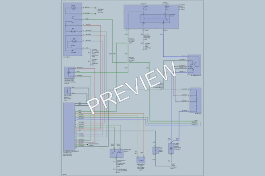 2002 Dodge 2D Coupe Air Conditioning wiring diagram preview