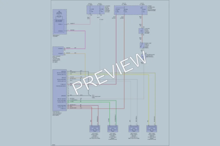2002 Dodge 4D Sedan Anti Lock Brakes wiring diagram preview