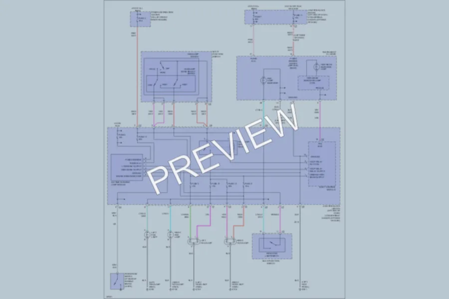 2002 Dodge 4D Sedan Headlights wiring diagram preview