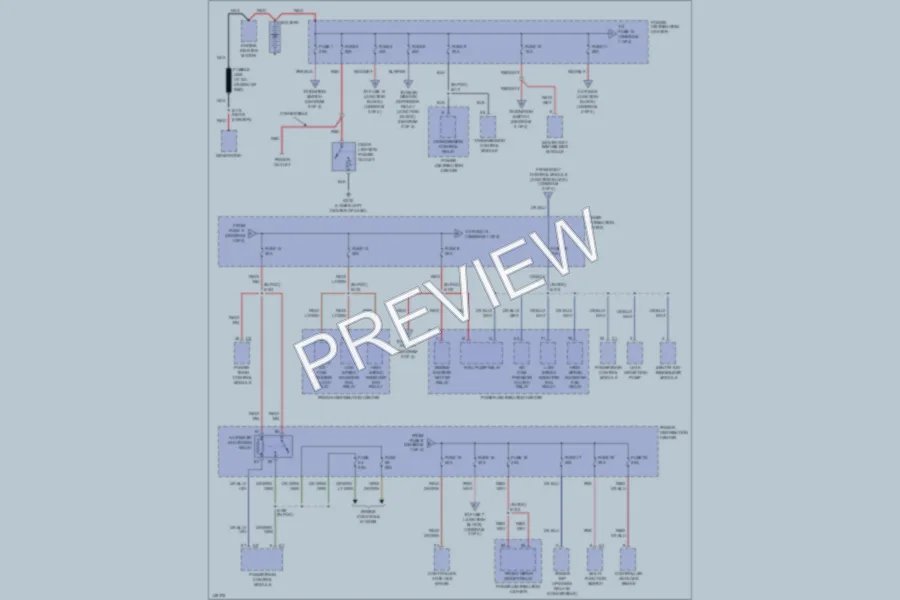 2002 Dodge 4D Sedan Power Distribution wiring diagram preview
