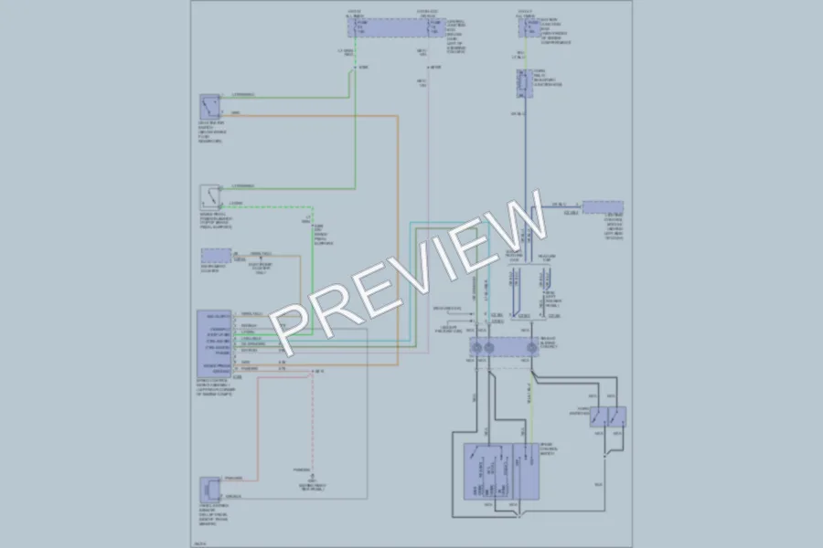 2002 Ford CrownVictoria Cruise Control wiring diagram preview