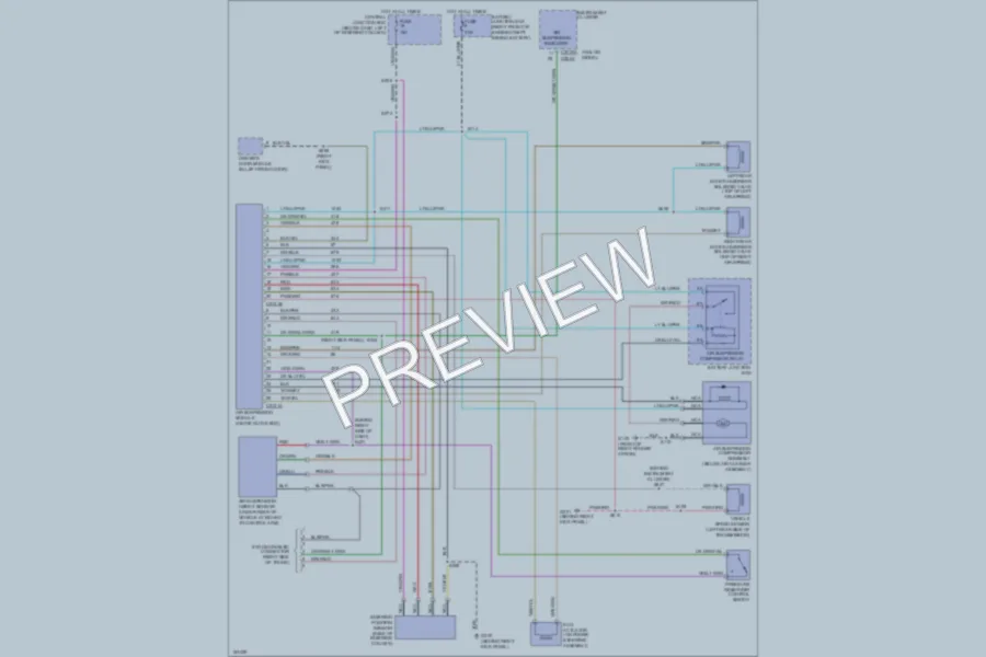 2002 Ford CrownVictoria Electronic Suspension wiring diagram preview