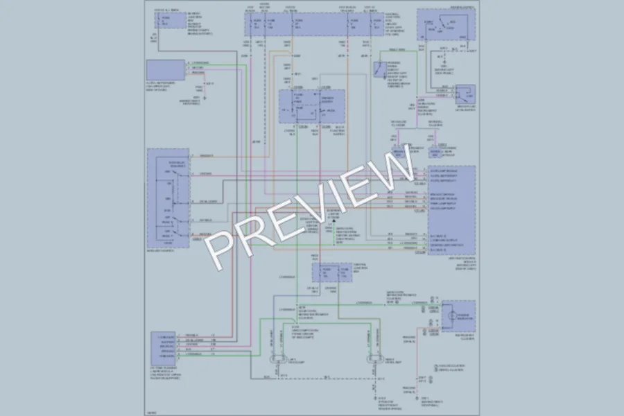 2002 Ford CrownVictoria Headlights wiring diagram preview