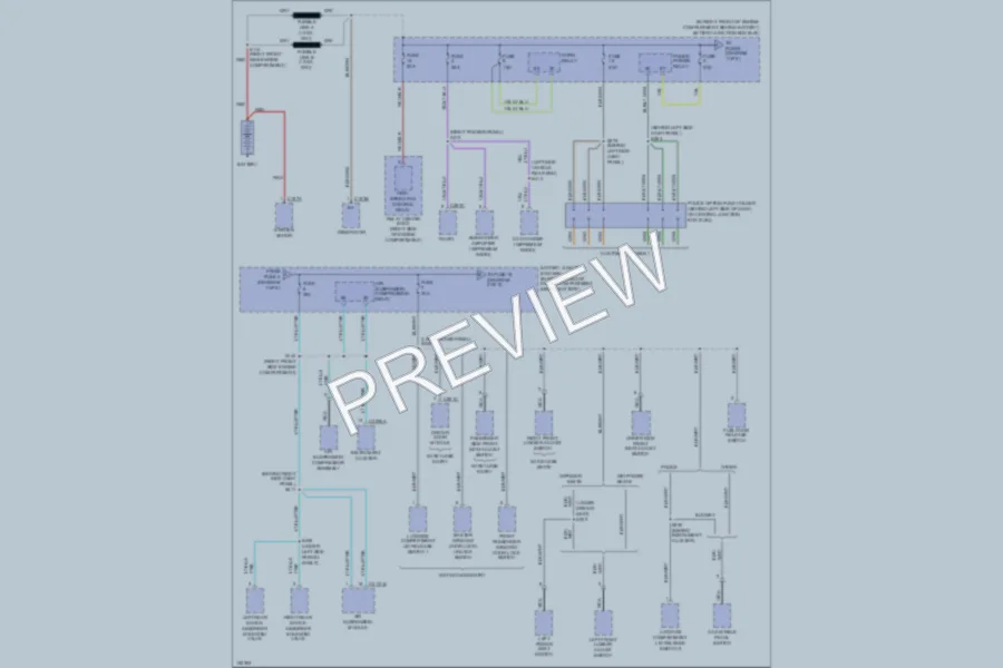 2002 Ford CrownVictoria Power Distribution wiring diagram preview