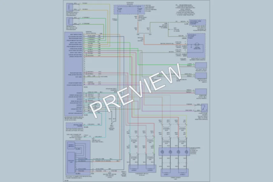 2002 Ford CrownVictoria Supplemental Restraints wiring diagram preview