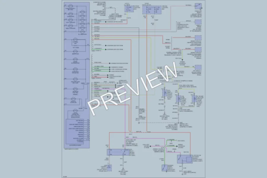 2002 Ford E350 Super Duty Instrument Cluster wiring diagram preview