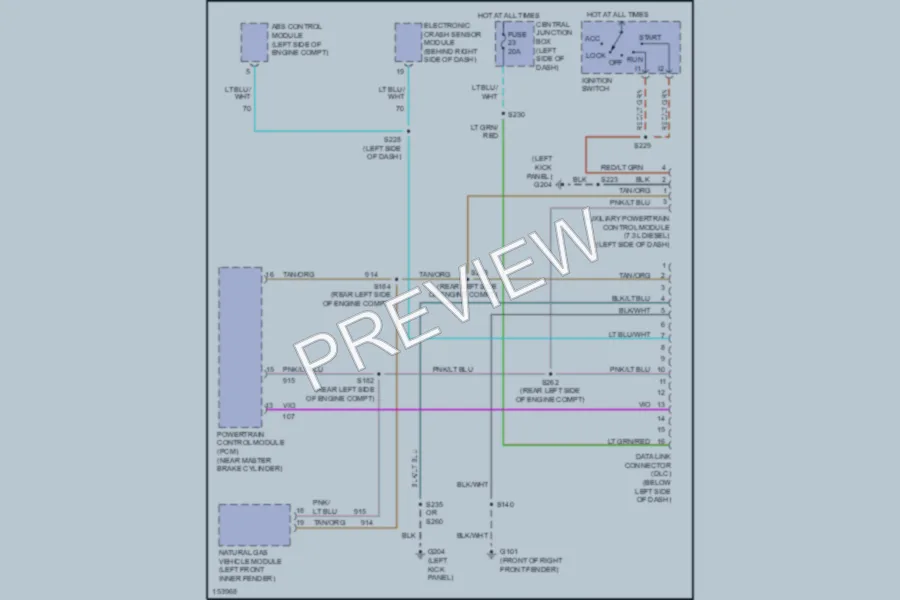 2002 Ford E150 Computer Data Lines wiring diagram preview