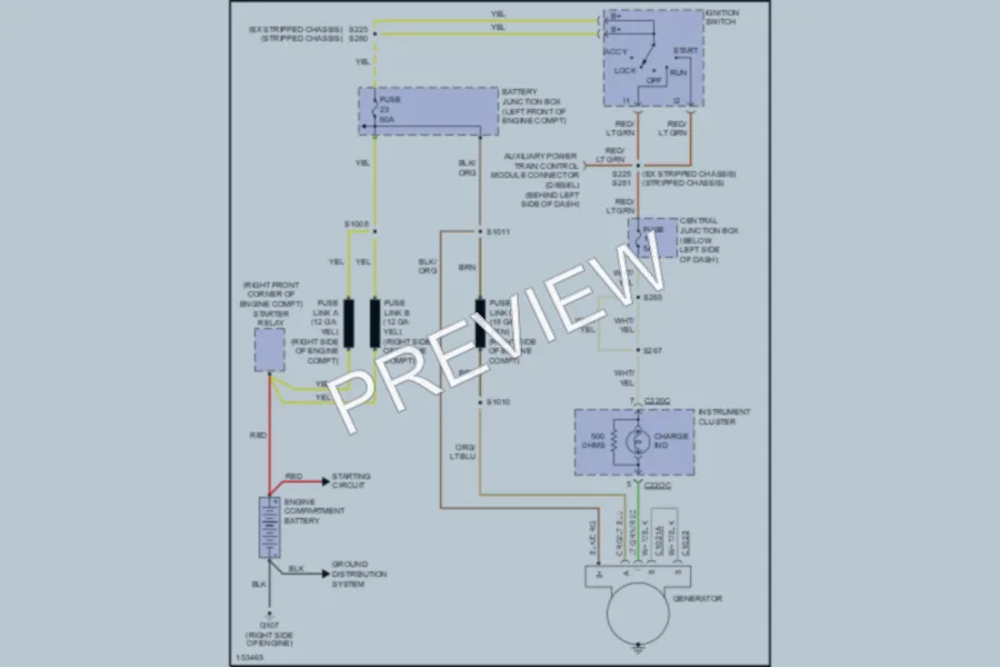 2002 Ford E150 Starting Charging wiring diagram preview