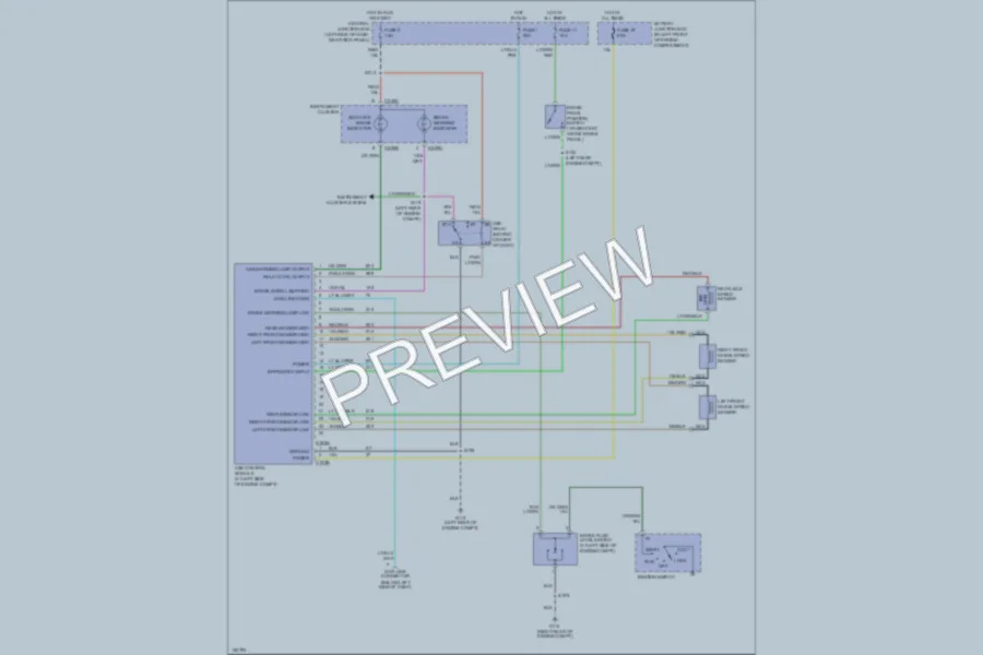 2002 Ford E350 Super Duty Anti Lock Brakes wiring diagram preview