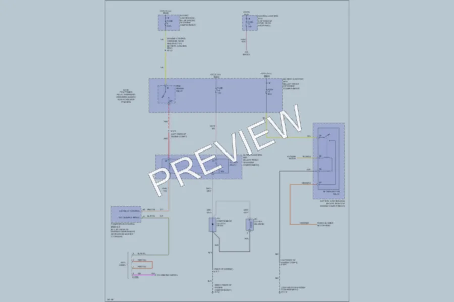 2002 Ford E150 Air Conditioning wiring diagram preview