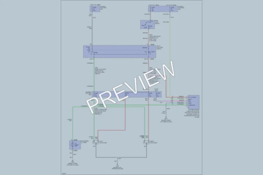 2002 Ford E150 Headlights wiring diagram preview