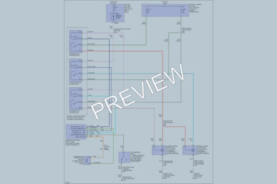 2002 Ford Escape Cooling Fan wiring diagram preview