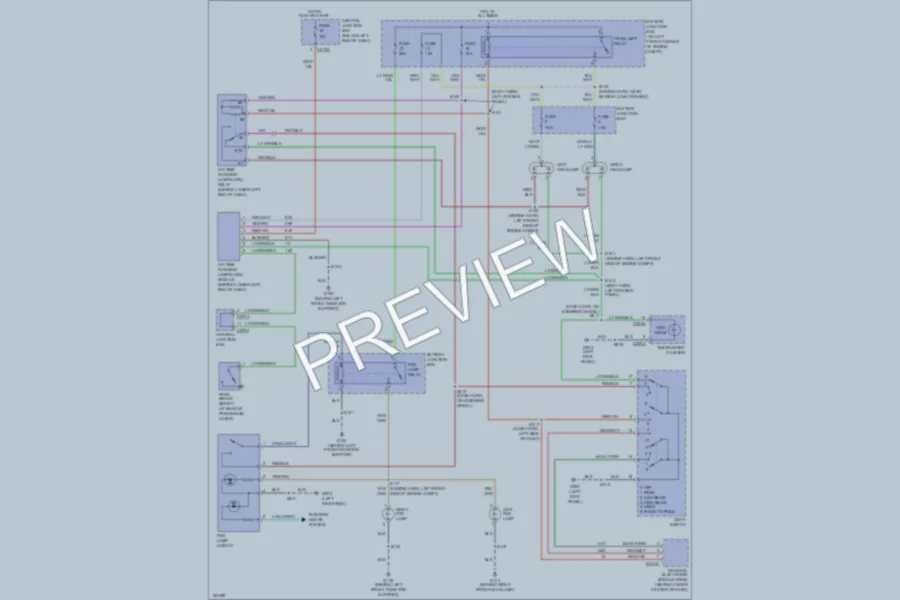2002 Ford Escape Headlights wiring diagram preview