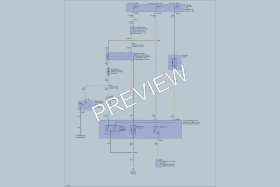 2002 Ford Escape Shift Interlock wiring diagram preview