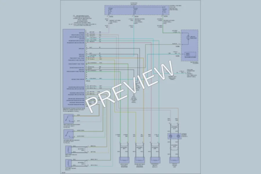2002 Ford Escape Supplemental Restraints wiring diagram preview
