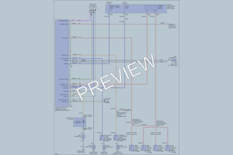 2002 Ford Escort Anti Theft wiring diagram preview