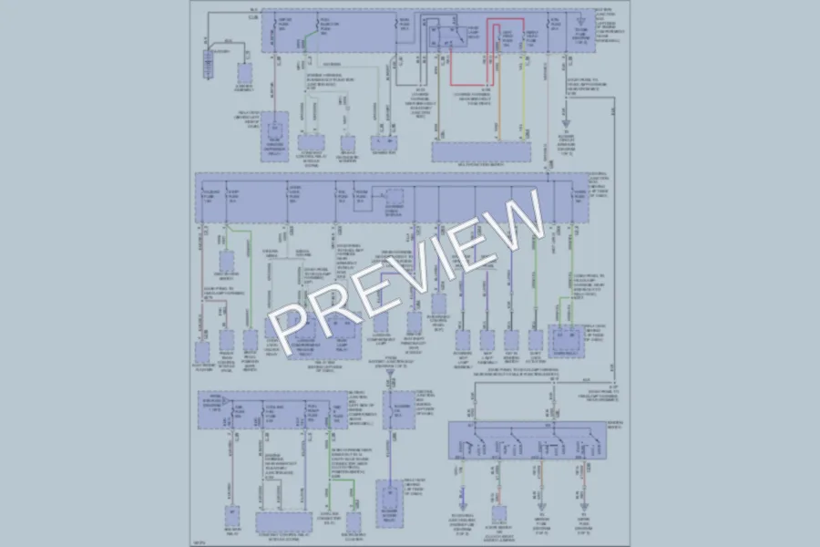 2002 Ford Escort Power Distribution wiring diagram preview