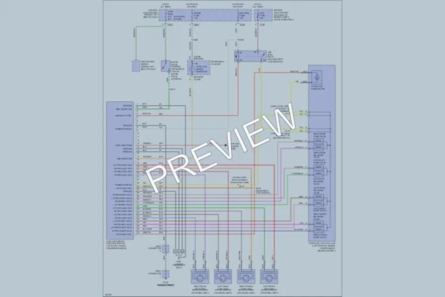 2002 Ford EscortZX2 Anti Lock Brakes wiring diagram preview