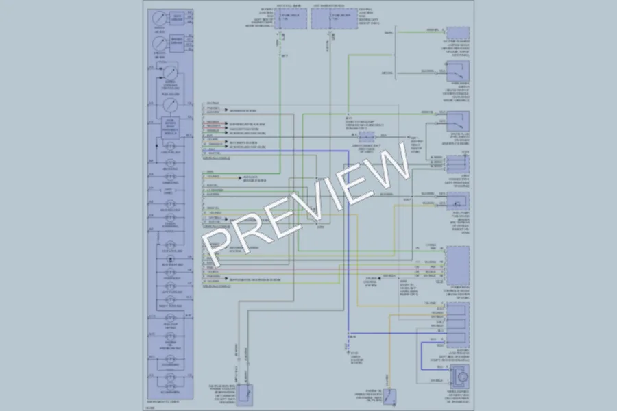 2002 Ford EscortZX2 Instrument Cluster wiring diagram preview