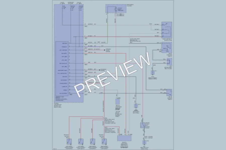 2002 Ford EscortZX2 Warning Systems wiring diagram preview