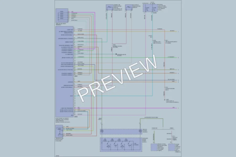 2002 Ford Excursion Air Conditioning wiring diagram preview