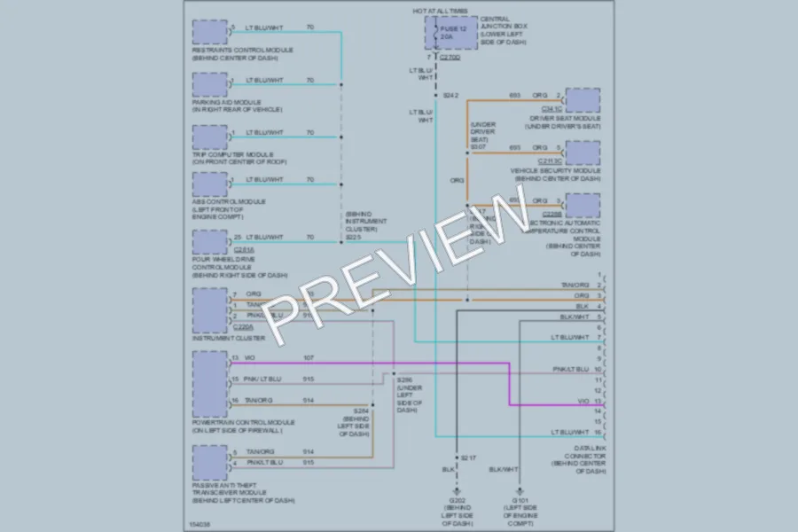 2002 Ford Excursion Computer Data Lines wiring diagram preview