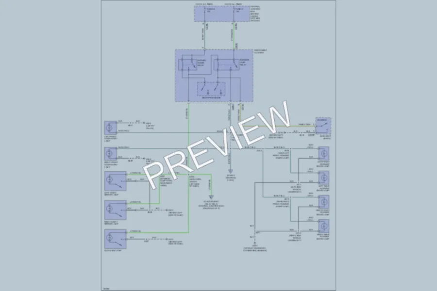2002 Ford Excursion Interior Lights wiring diagram preview