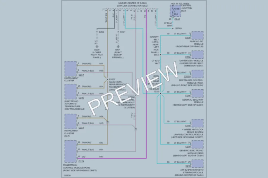2002 Ford Expedition Computer Data Lines wiring diagram preview