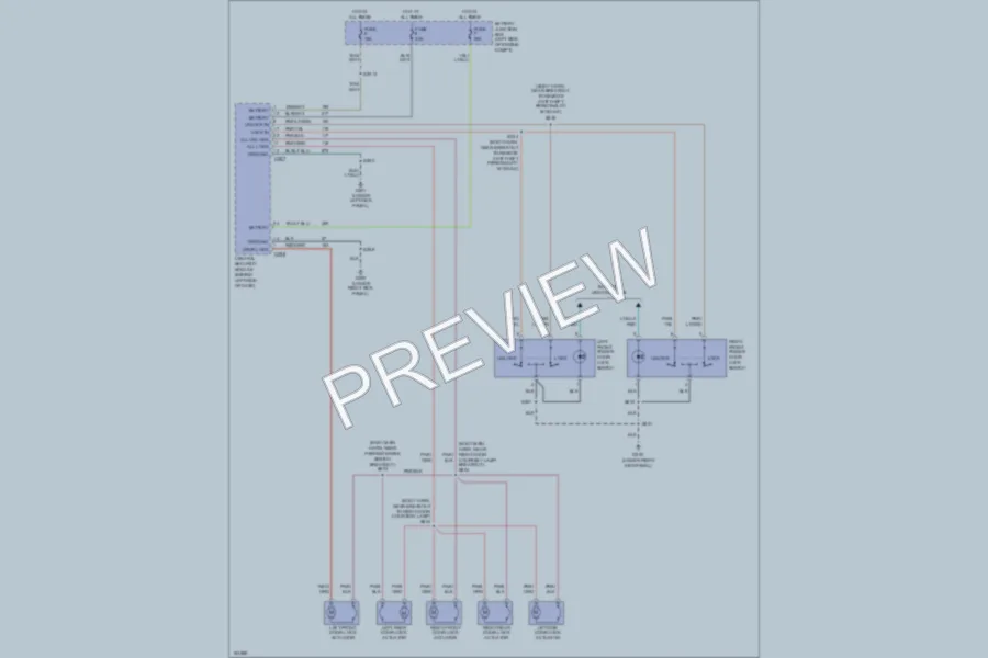 2002 Ford Expedition Power Door Locks wiring diagram preview