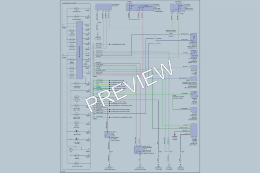 2002 Ford Explorer Instrument Cluster wiring diagram preview