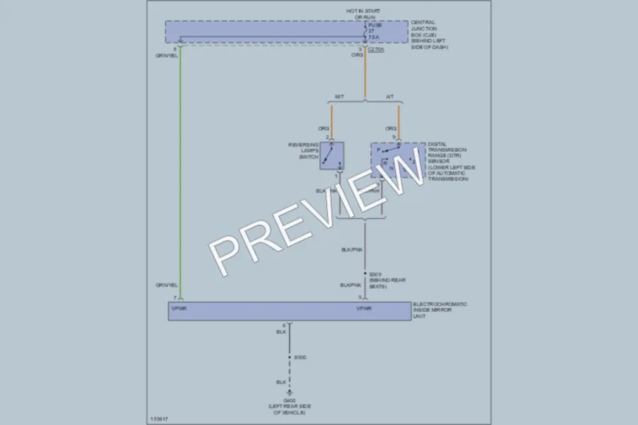 2002 Ford Explorer Power Mirrors wiring diagram preview