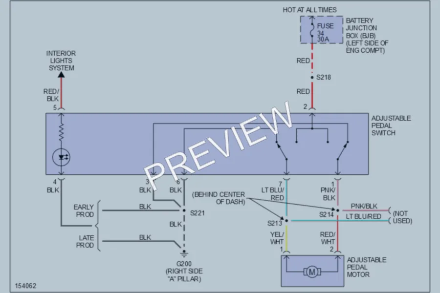 2002 Ford Explorer Power Seats wiring diagram preview
