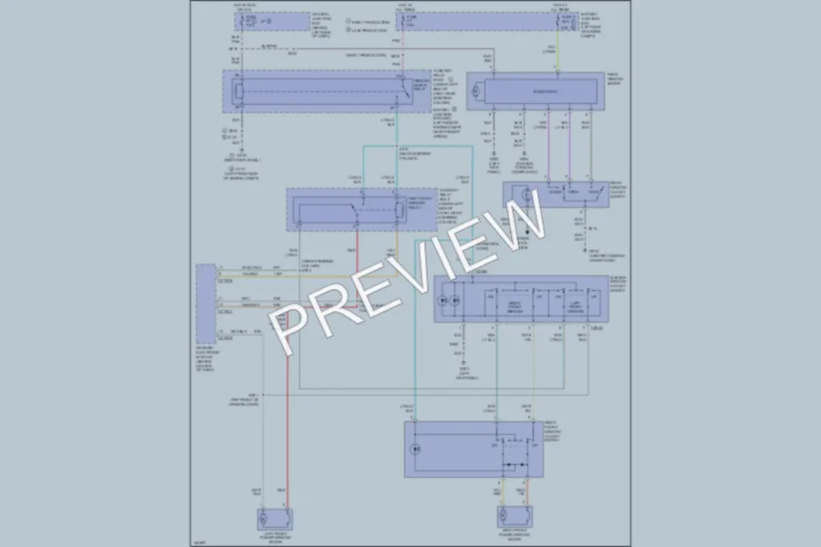 2002 Ford ExplorerSport Power Windows wiring diagram preview