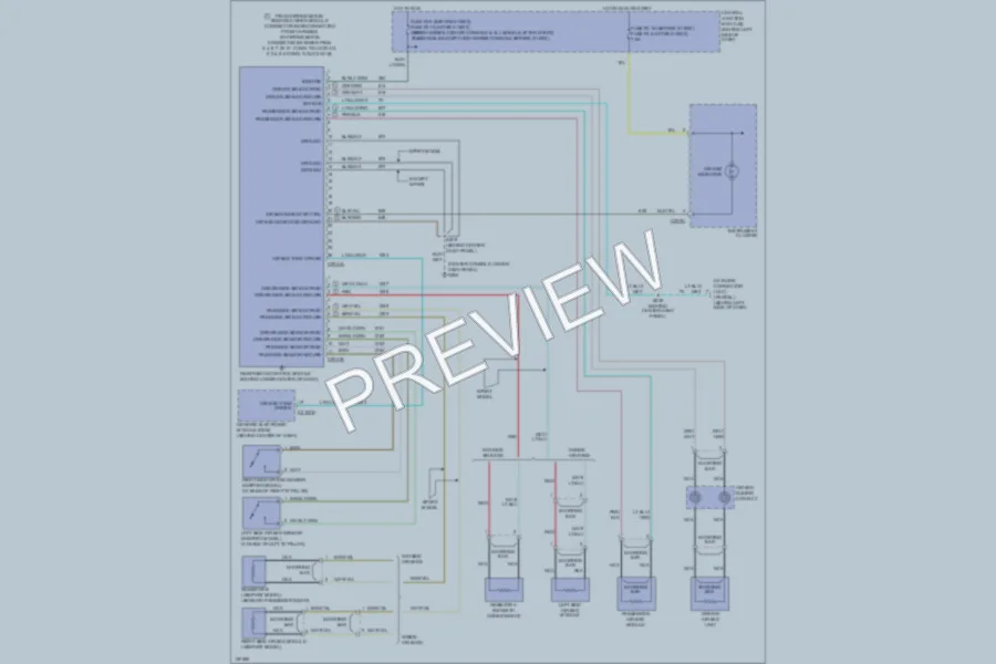 2002 Ford ExplorerSport Supplemental Restraints wiring diagram preview