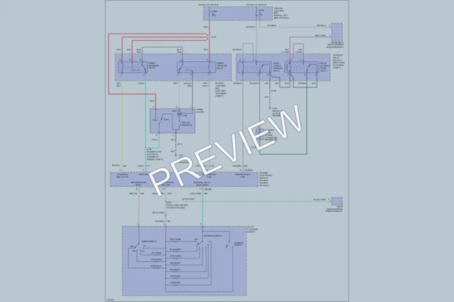 2002 Ford ExplorerSport Wiper Washer wiring diagram preview