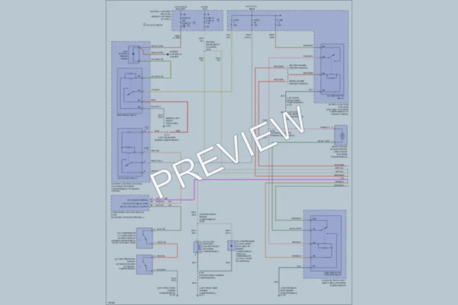 2002 Ford ExplorerSportTrac Air Conditioning wiring diagram preview