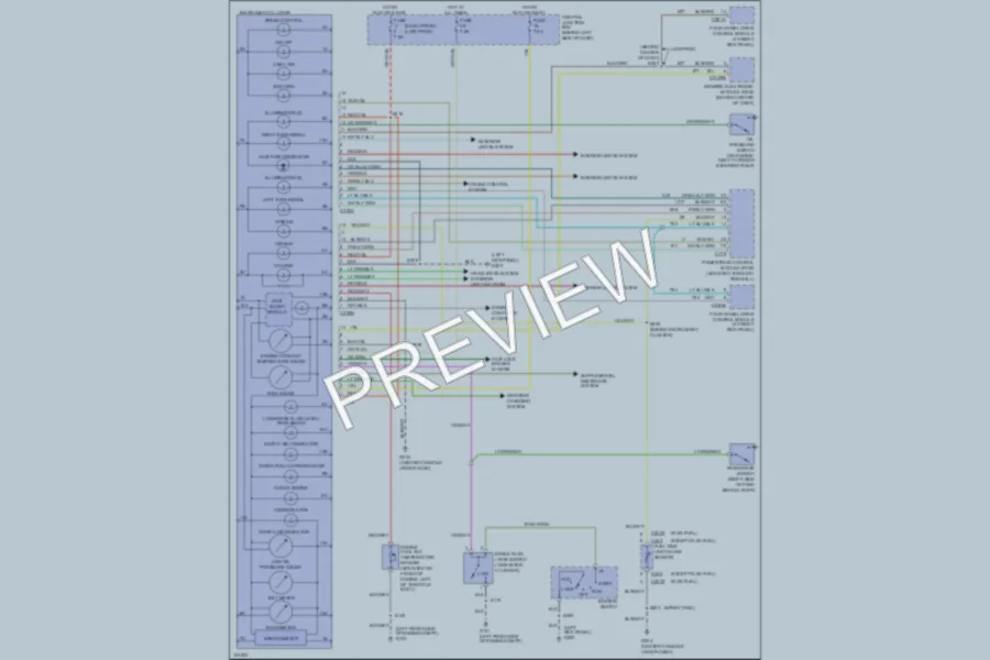 2002 Ford ExplorerSportTrac Instrument Cluster wiring diagram preview