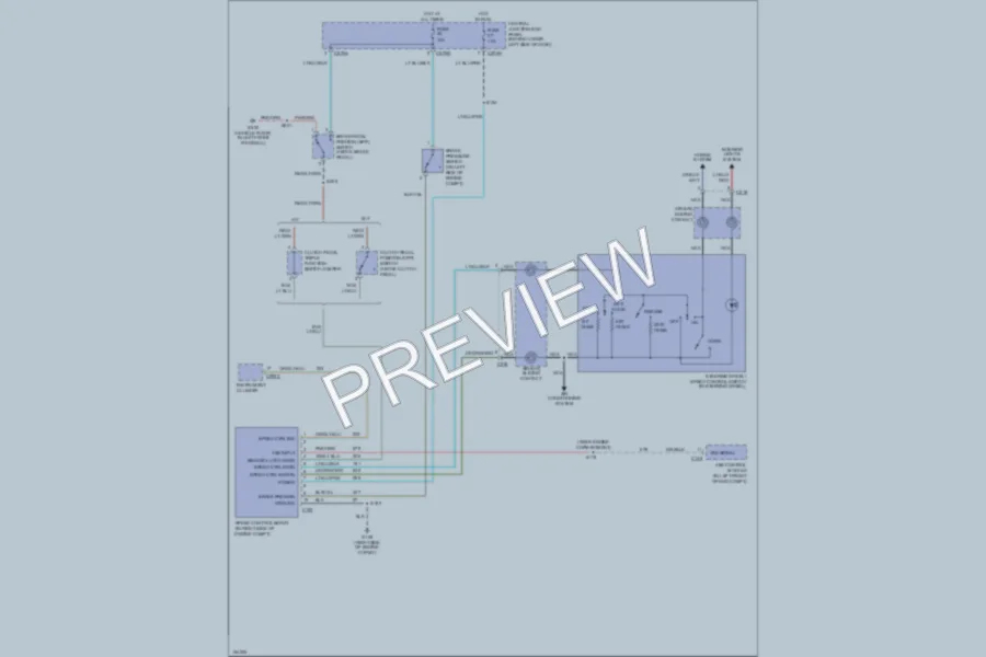 2002 Ford F350 Super Duty Cruise Control wiring diagram preview