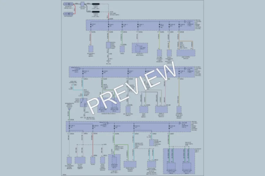 2002 Ford F350 Super Duty Power Distribution wiring diagram preview