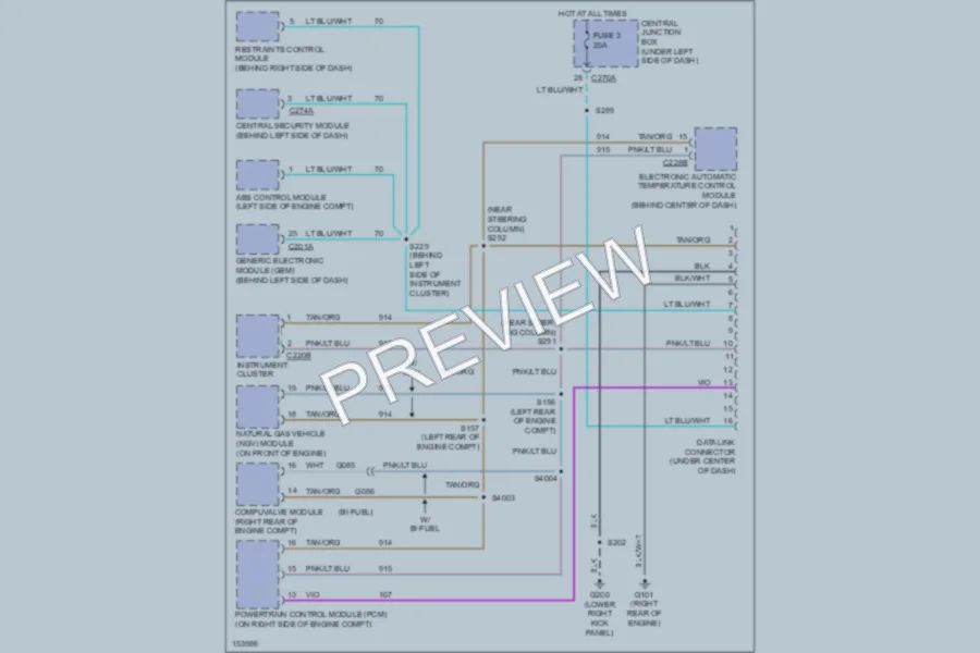 2002 Ford F150 Computer Data Lines wiring diagram preview
