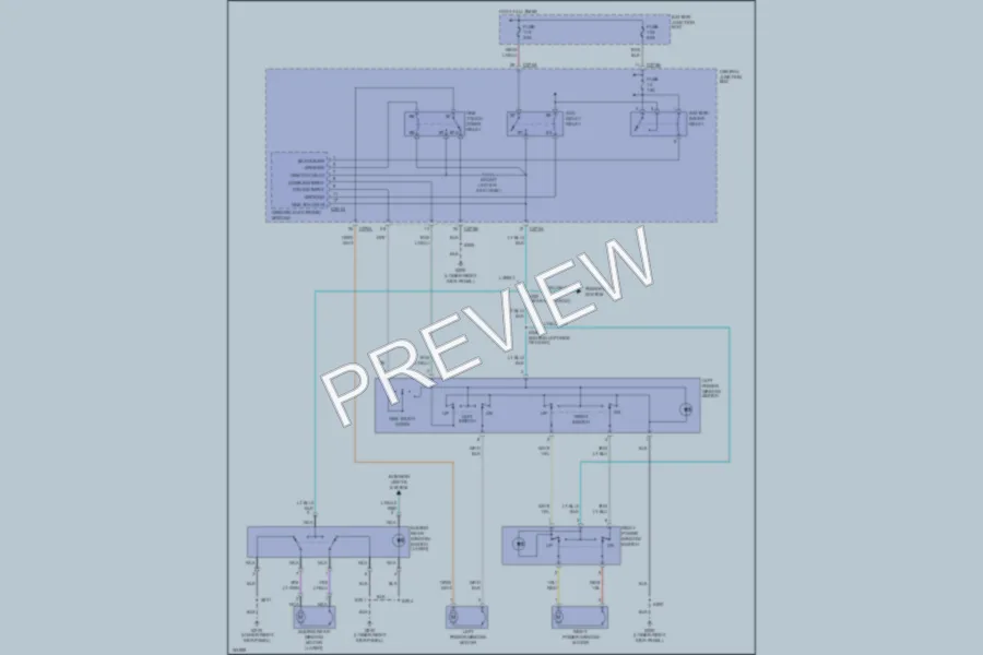 2002 Ford F150 Power Windows wiring diagram preview