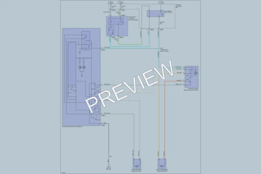 2002 Ford F250 Super Duty Power Windows wiring diagram preview